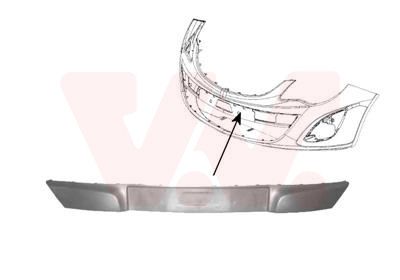 VAN WEZEL Облицовка, бампер 3752580